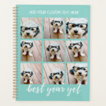 9 Fotocollage optionele tekst — Beste jaar ooit Planner<br><div class="desc">Voeg je favoriete foto's toe aan deze leuke sjabloon. U kunt vierkante foto's of om het even welke foto's voor dit net gebruiken.</div>