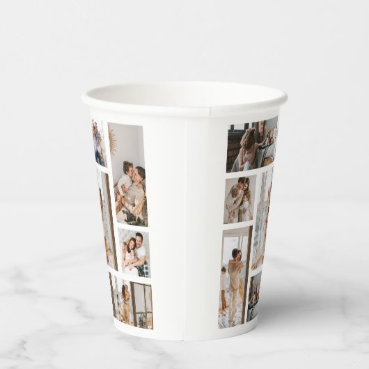 9 Fotocollage-Sjabloon Papierkoppen personaliseren Papieren Bekers (Rechts)