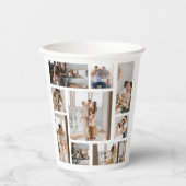 9 Fotocollage-Sjabloon Papierkoppen personaliseren Papieren Bekers (Voorkant)