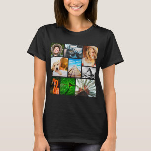 9 Fotocollage Sjabloon Ronde T-shirt