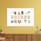  9 Fotofamilie Modern Collage Wall Canvas Afdruk (Insitu (Woonkamer))