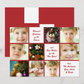 9-fotografie-kerstkaartje feestdagenkaart (Voorkant / Achterkant)