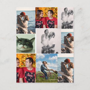 9 foto's aangepaste gepersonaliseerde collage briefkaart