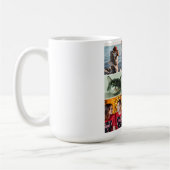 9 foto's aangepaste gepersonaliseerde collage koffiemok (Links)