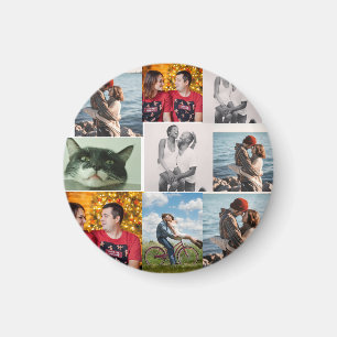 9 foto's aangepaste gepersonaliseerde collage magneet