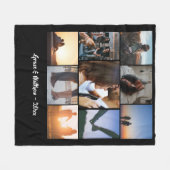 9 foto's collage op maat fleece deken (Voorkant (Horizontaal))
