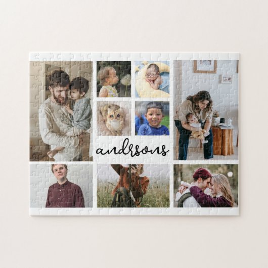 9 foto's puzzel legpuzzel (Horizontaal)