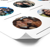 9 foto's waar waren ze bruiloft Verloving spel Poster (Hoek)