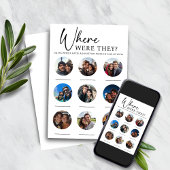 9 foto's waar waren ze Verloving bruiloft spel Kaart