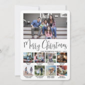 9 Fotoscript Vrolijk kerstjaar in de Review Feestdagenkaart (Voorkant)