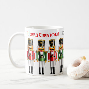 9 Funny Red en Green Xmas Nutkrakers Koffiemok