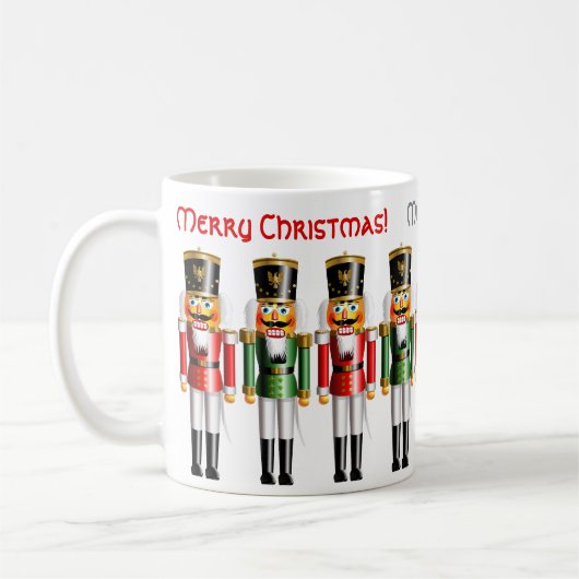 9 Funny Red en Green Xmas Nutkrakers Koffiemok (Links)