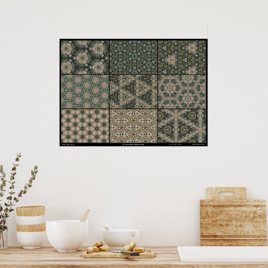 9 Gerelateerde matrices Poster (Keuken)