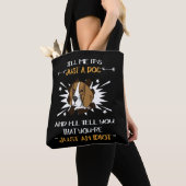 9 Gewoon een hond gewoon een idioot Beagle Tote Bag (Dichtbij)