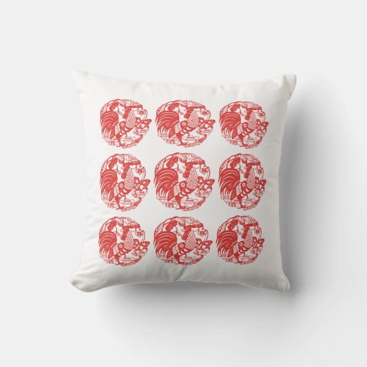 9 Haan voor Longevity Haan Jaar 2017 kussen (Voorkant)