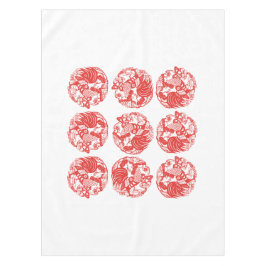 9 Hanen voor Longevity Haan Jaar 2017 Tafel Tafelkleed