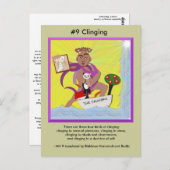 #9 Het klampen - van afhankelijke Stijging Briefkaart (Voorkant / Achterkant)