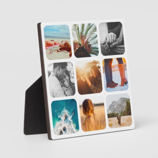 9 Het Net Rond Witte Lijst Plaque van het Malplaat Fotoplaat (Voorkant)