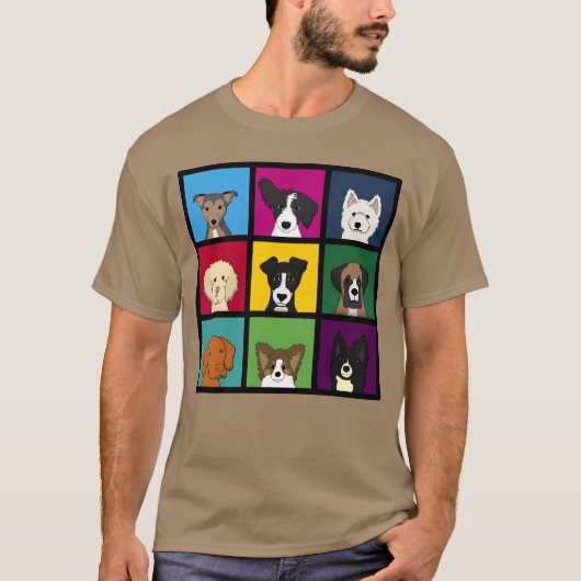 9 honden cadeau jongen t-shirt (Voorkant)