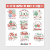 9 in één feestelijk kerstpakket – Holiday Cheer Sticker (Vel)