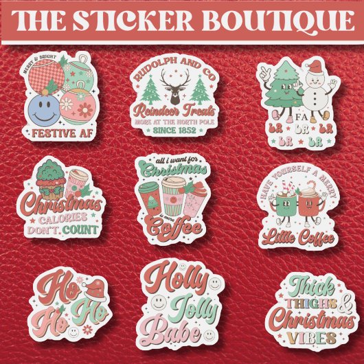 9 in één feestelijk kerstpakket – Holiday Cheer Sticker