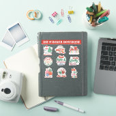 9 in één kerstjuichpakket - feestelijk en leuk sticker (iPad Cover)