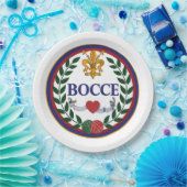 9-inch BOCCE PAPIER-BORD Papieren Bordje (Feest)