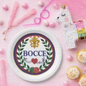 9-inch BOCCE PAPIER-BORD Papieren Bordje (Feest)