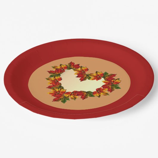 9-inch Bord met afwerking van papier laat hartontw (Gekanteld)