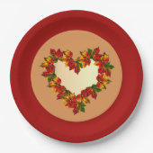 9-inch Bord met afwerking van papier laat hartontw (Voorkant)