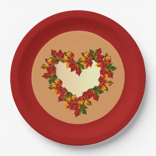 9-inch Bord met afwerking van papier laat hartontw (Voorkant)