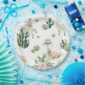 9-inch Borden van lam en cactus Papieren Bordje (Feest)