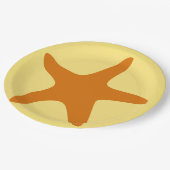 9-inch Borden van Starfish Paper Papieren Bordje (Gekanteld)