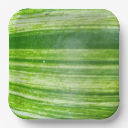 9 Inch Natural Leaf Design voor Elegant Dining Papieren Bordje (Voorkant)