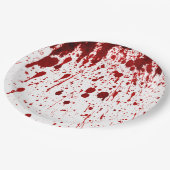 9-inch rond papier Bord bloedplaatje (Gekanteld)