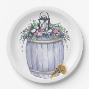 9-inch Rustisch Bord zomerlandhuwelijk