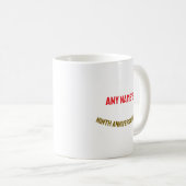 9 Jaar Aangepaste naam AA Glittermunt Koffiemok (Voorkant rechts)