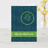 9 jaar Drugsalcoholverslaving Clean Sober Kaart (Gele Bloem)