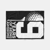 9 jaar Geweldige golfen 9e verjaardag Fleece Deken (Voorkant (Horizontaal))