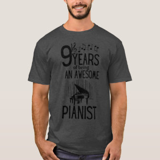 9 jaar geweldige pianist (2) t-shirt