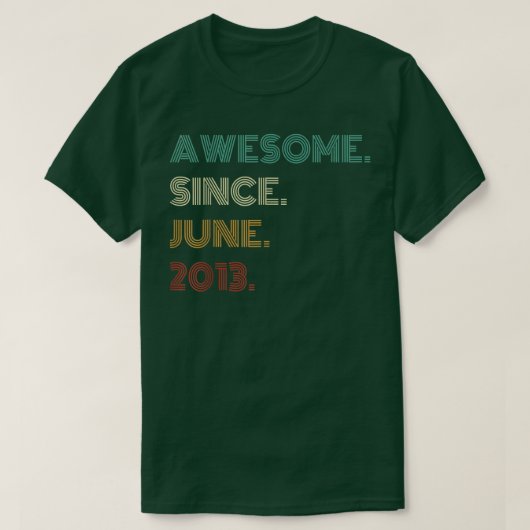9 jaar Geweldige sinds 9 juni 2013, 9 jaar T-shirt (Design voorkant)