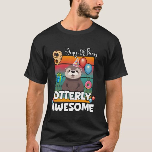 9 jaar Geweldige zijn Zee otter negende b T-shirt (Voorkant)