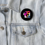 9 jaar lang geweldig voetbal 9e verjaardag _2 ronde button 5,7 cm (In situ)