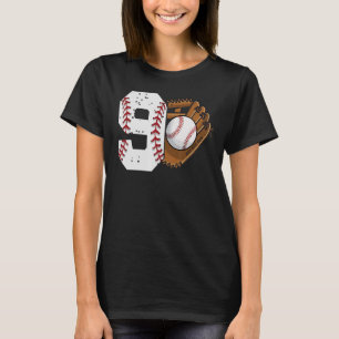 9 jaar oud Baseball 9 jaar oud voor jongens T-shirt