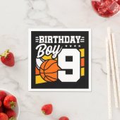 9 Jaar Oud Basketbal Party Thema 9e Verjaardag Jon Servet (Insitu)