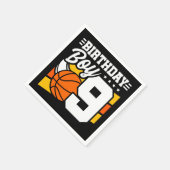 9 Jaar Oud Basketbal Party Thema 9e Verjaardag Jon Servet (Hoek)