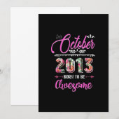 9 jaar oud cadeau 9e verjaardag meisje Geweldige o Kaart (Voorkant / Achterkant)