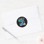 9 jaar oud cadeau negende verjaardag jongen negend ronde sticker (Envelop)