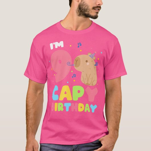 9 jaar oud Capy Verjaardag Het is mijn 9e verjaard T-shirt (Voorkant)