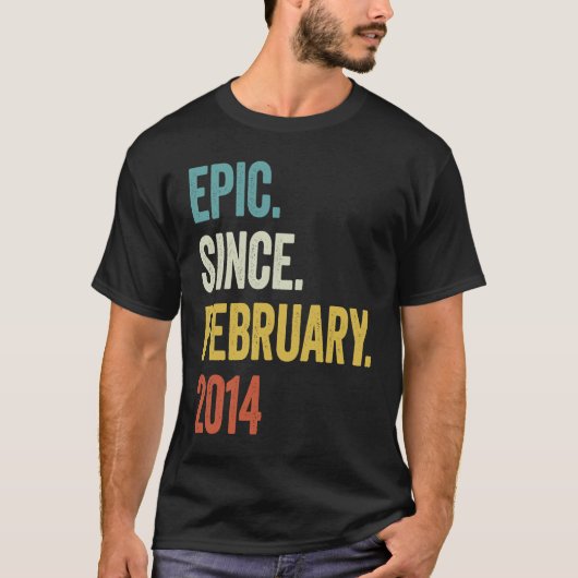 9 jaar oud epic sinds februari 2014 9e verjaardag t-shirt (Voorkant)